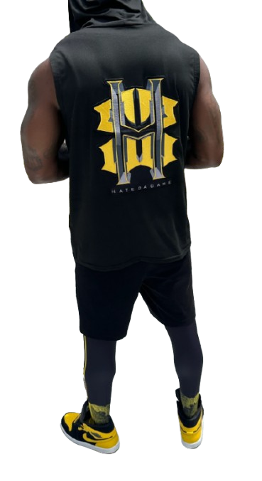 Men’s Sleeveless Hoodie Set – Hate Da Game