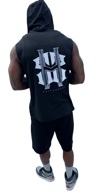 Men’s Sleeveless Hoodie Set – Hate Da Game